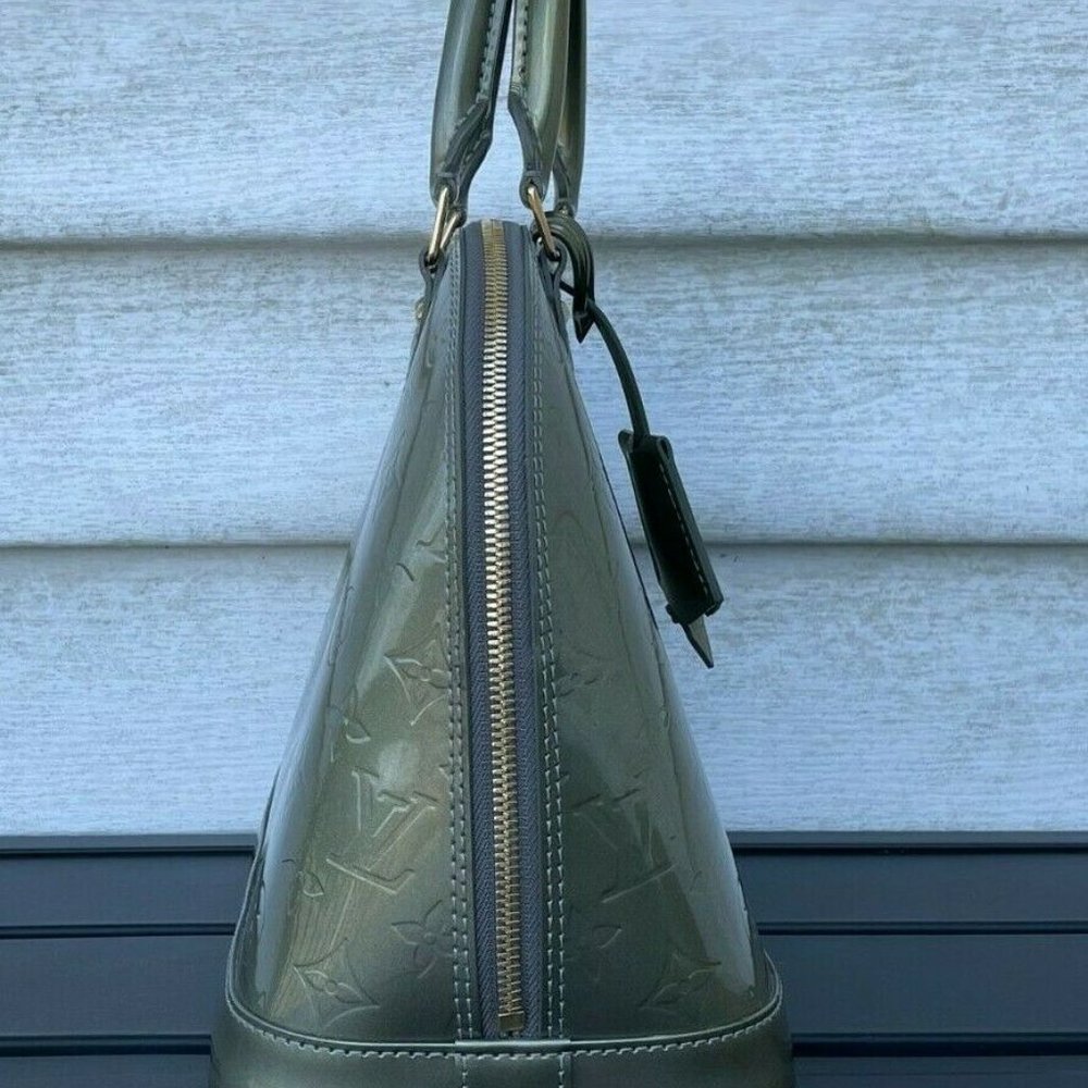 Authetic Louis Vuitton Bag VERNIS Alma PM Rose Florentin Monogram Handbag France - Picture 7 of 12